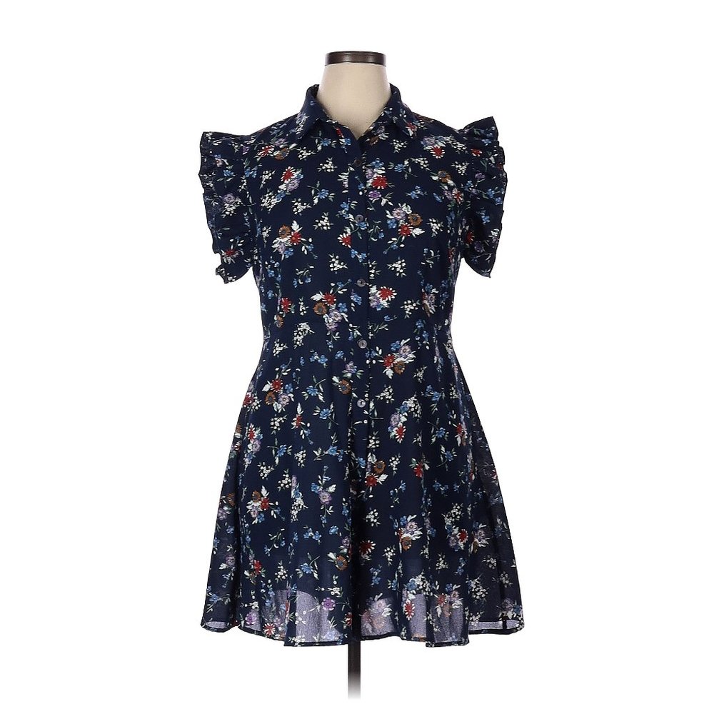 Joy Joy Floral Blue Romper